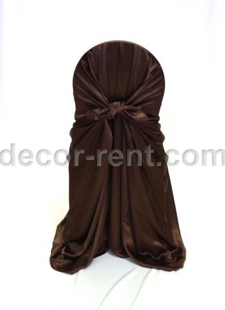Chocolate Satin Chair Wrap (pocket style) Chocolate Satin Chair Wrap (pocket style)