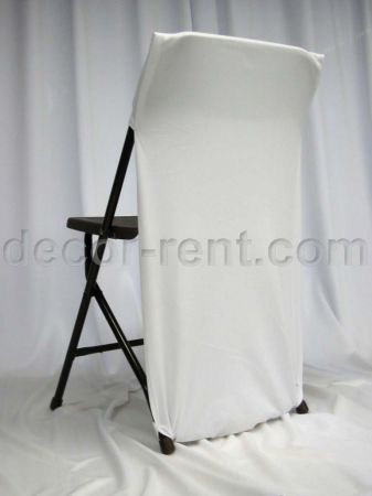 Folding Chair Back Cover White (side view) Folding Chair Back Cover White (side view)