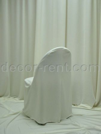 Ivory Fan Back Folding Chair Cover Ivory Fan Back Folding Chair Cover