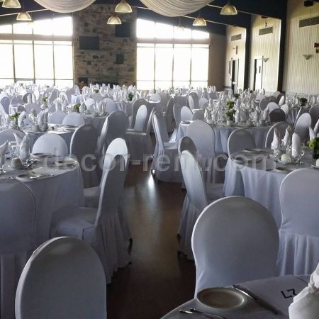 All white room setting All white room setting