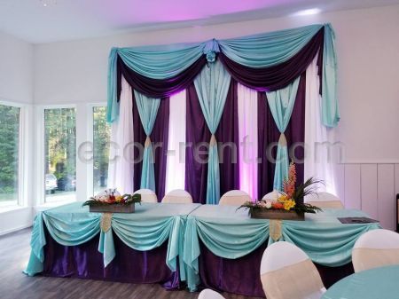 Tiffany Blue and Plum Wedding Backdrop Tiffany Blue and Plum Wedding Backdrop