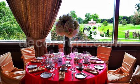 Red and Gold Setting Red and Gold Setting