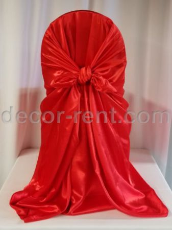 Red Satin Chair Wrap (pocket style) Red Satin Chair Wrap (pocket style)