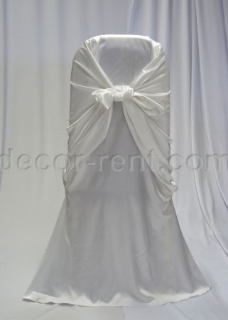 White Satin Fitted Chair Wrap Rentals Toronto White Satin Fitted Chair Wrap Rentals Toronto