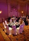Black and White Wedding in Torono. Chair cover and Linen Rentals. 
www.decor-rent.com
Satin chair covers, satin linens, specialty satin napkins.