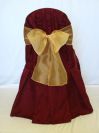 This Elegant King Brocade Banquet Chair Cover is Available in Warm White, Soft Gold and Burgundy.
AP CREATIONS is a proud manufacturer and designer of all its Chair Covers.
This Chair Cover is available in Toronto, GTA and in other parts of Ontario.