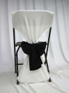 Folding Chair Back Covers are unique and very economical way to decorate your folding chairs. The Folding Chair Back Cover by AP CREATIONS offers multiple ways of changing the look of the folding chair. For a half price of the full folding chair cover you can obtain a special designers look for your event. Colored sashes from different materials can be used to add a special meaning into the composition of the event. Folding Chair Back Cover is available for Toronto, Greater Toronto (GTA) area clients.
For other parts of Ontario please Contact AP CREATIONS or DECOR-RENT for details.