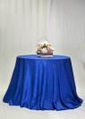 Royal Blue Crinkle Taffeta Linen. Avaialble in 117