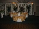 This Wedding Head Table Decor Was Possible Only by Using the 
DECOR-RENT SYSTEM by AP CREATIONS.
This Wedding Head Table Design is Also Avaialble with ALL YOU CAN DECOR PROGRAM.
(Wedding Table Decor from AP CREATIONS is available in various color combinations.
For Wedding Table D�cor (such as head table, cake table, reception table, gift table) AP CREATIONS uses only high quality materials to obtain the best possible results. 
A Wedding Table Decor is a very important element of the wedding celebration. Wedding Table D�cor should become an ornamental addition to the event emphasizing personality and uniqueness of the wedding.
DECOR-RENT offers a special �ALL YOU CAN DECOR� program where a Bride can participate in interactive creation of the D�cor for her wedding. We let you choose your elements and coloration. And we will support you with knowledge and professionalism in selecting the right combination of wedding d�cor.
Wedding Table Decor is available for Toronto, Greater Toronto (GTA) area clients.
For other parts of Ontario please Contact AP CREATIONS or DECOR-RENT for details.
