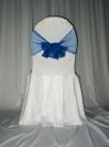 White Damask Banquet Chair Cover by AP CREATIONS has a beautiful rose pattern for a sophisticated and demanding imagination. The rose pattern is gently embossed into the fabric creating a unique look. White Damask Banquet Chair Cover may be used with various colored sashes offered by AP CREATIONS. White Damask Banquet Chair Cover is available for Toronto, Greater Toronto (GTA) area clients.
For other parts of Ontario please Contact AP CREATIONS or DECOR-RENT for details.