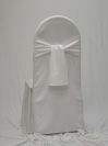 Tall Back Banquet Chair Cover is Available in White, Ivory and Black.
AP CREATIONS is a proud manufacturer and designer of all its Chair Covers.
This Chair Cover is available for Toronto, Greater Toronto (GTA) area clients.
For other parts of Ontario please Contact AP CREATIONS or DECOR-RENT for details.