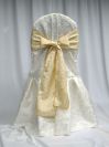 This Elegant King Brocade Banquet Chair Cover is Available in Warm White, Soft Gold and Burgundy.
AP CREATIONS is a proud manufacturer and designer of all its Chair Covers.
This Chair Cover is available in Toronto, GTA and in other parts of Ontario.
